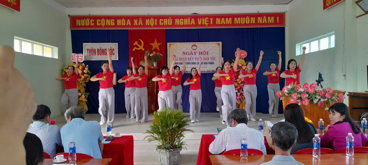 Khu dân cư Đông Lộc (xã Hòa Thắng) tổ chức ngày hội Đại đoàn kết toàn dân tộc năm 2024