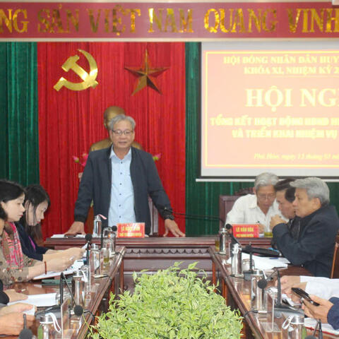 Hội nghị tổng kết hoạt động HĐND huyện năm 2024
